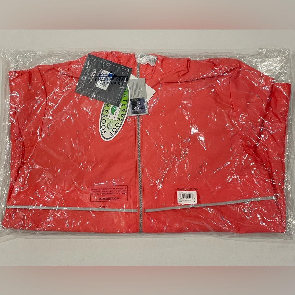 NWT Charles River Women Englander Rain Jacket
Size Large Volos Coral - Picture 2 of 6